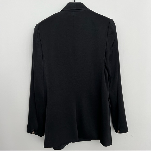 ADAM Sateen Black Double Breasted Blazer - Picture 6 of 6